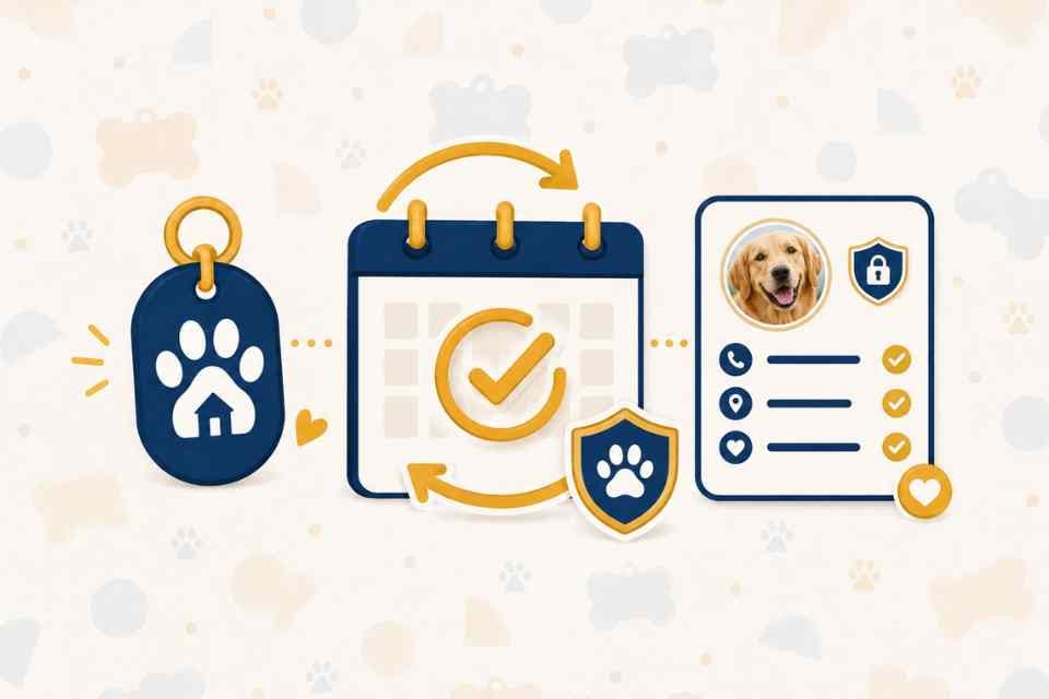 Annual Homing Paws QR pet profile membership for lost dog recovery